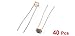 uxcell a14073000ux0271 40 Pieces Photoresistor GL5516 LDR Photo Resistors Light Dependant Resistor, 5mm