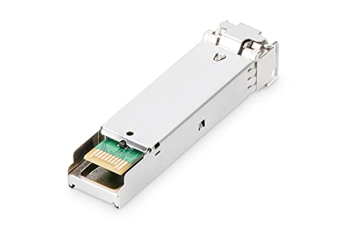 DIGITUS 10 Gbit/s SFP+SR-Modul - 850nm VCSEL-Laser & PIN-Fotodetektor - 300m Reichweite - LC-Stecker - Multi-Mode - DDM - Industrielle Nutzung