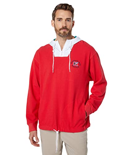 Sweat à capuche Nautica Reissue en coton épais rouge vif MD