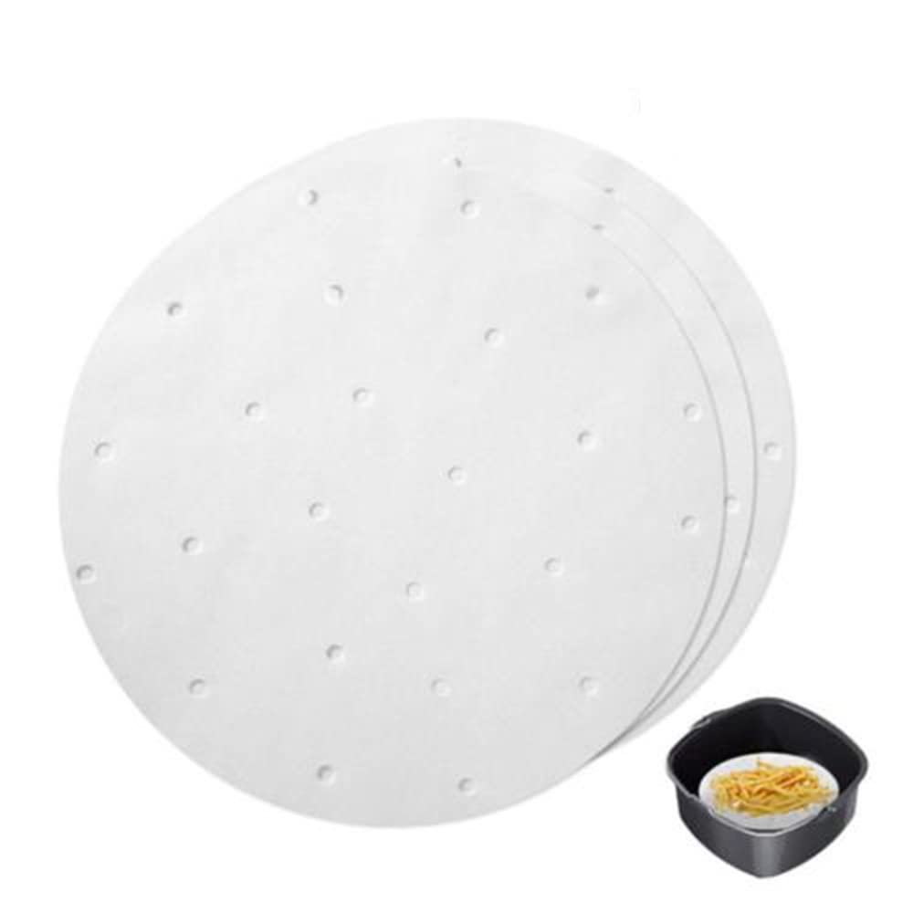 Pack of 100 Dim Sum Paper,Steamer Inserts Hot Air Fryer, Steamer Airfryer Liner, Non-Stick Coating, Round Baking Paper - Image 4