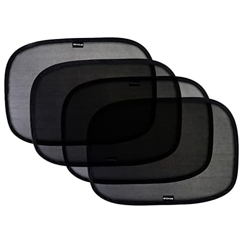Enovoe Car Window Shade - (4 Pack) - 48cmx30cm Premium Cling Sun Shade for Car Window Side - Sunrays & Glare protection Cover