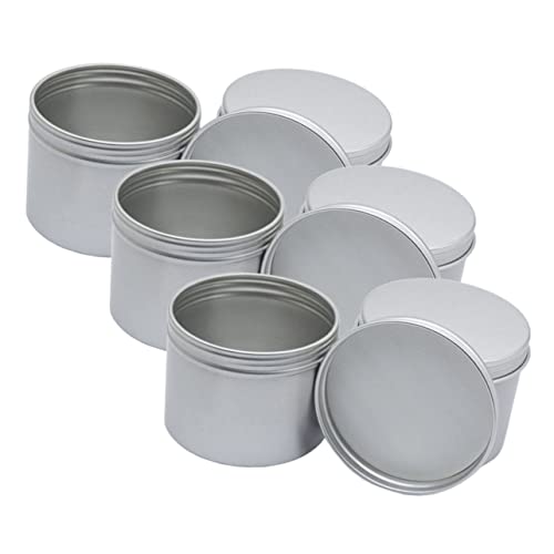 HOLIDYOYO 6pcs Aluminum Tins for Loose Tea Candy Storage Sealed Screw Food-grade Material for Home Organization Projects