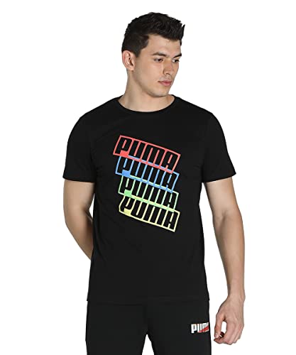 Image of Puma Men Cotton Fitted T-Shirt