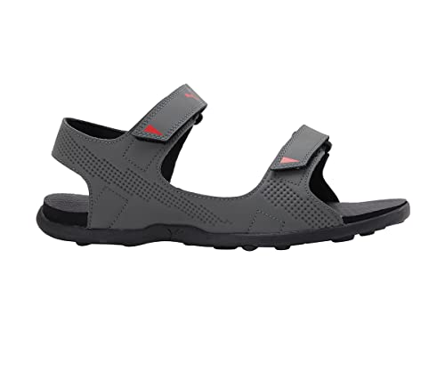 Image of Puma Men's Sandal Dark Shadow Black-High Risk Red Flat Sandal-11 UK (33983803)