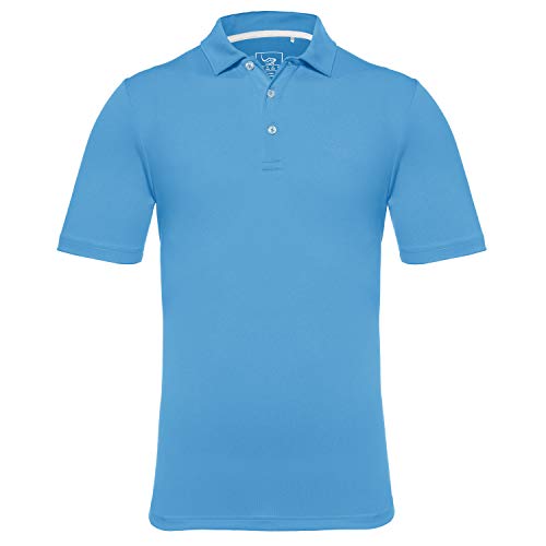 EAGEGOF Slim Fit Men's Tech Golf Shirt Short Sleeve Performance Tshirts T Polo...