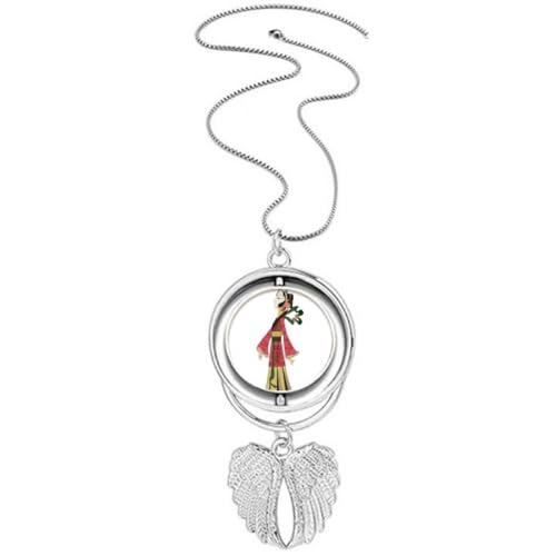 Collier ailes d'ange motif de jeu d'ombres chinoises, le cadeau symbolique idéal pour elle