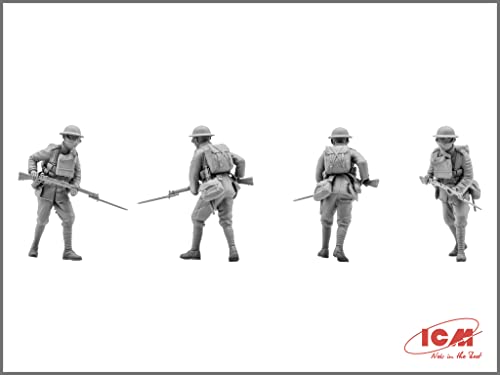 Kit modelo figuras militares británicas enmascaradas 1:35 miniatura 4
