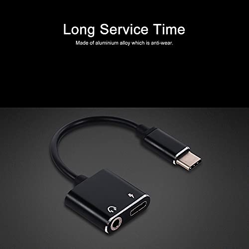 Tomshin Tipo C para conector de 3,5 mm Cabo de carregamento de fone de ouvido USB C Cabo auxiliar de