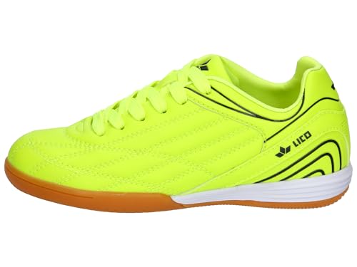 Lico Soccer Champ, Botas de fútbol, Lemon Black, 35 EU