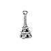Pack of 80 Eiffel Tower Charms Pendants Silver Craft Supplies for Jewelry Making Tibetan Accessories for Bracelets Necklace DIY
