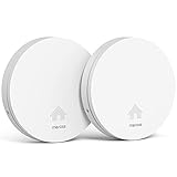 Meross Smoke Alarm 2 Pack, Fire Alarm Smoke Detector 10-Year Battery with Large Silence Button Conforms to EN14604 Standard - Image 1