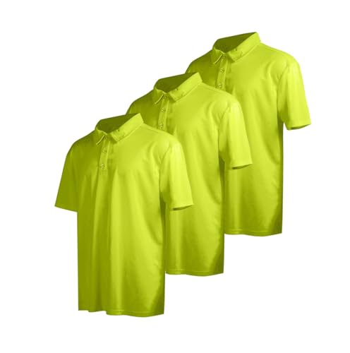 Polo homme col à revers fini les cols déformés lot de 3 pièces boutonnées