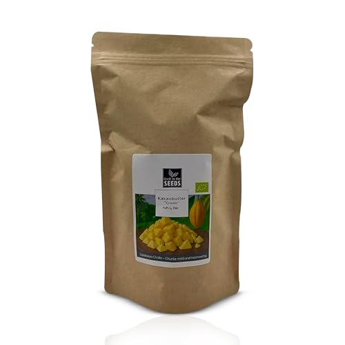 Bio Edelkakao Butter Chunks Criollo 600g Rohkostqualität | Naturbelassene Kakaobutter aus Criollo Bohnen | Vegan & Superfood für Backen Smoothies & Desserts