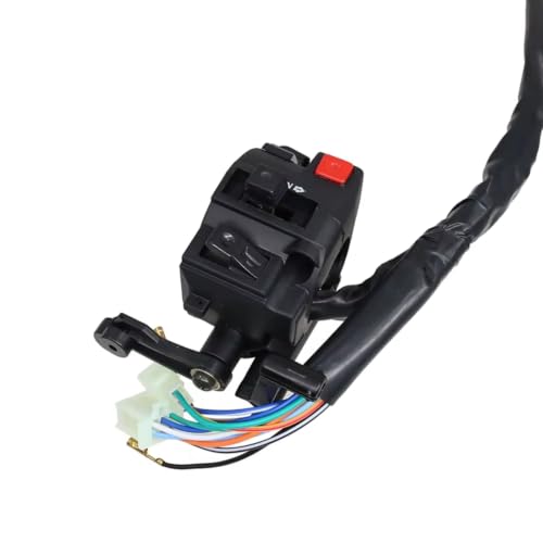Interrupteur de guidon moto universel à 5 fonctions avec commande de clignotant et starter