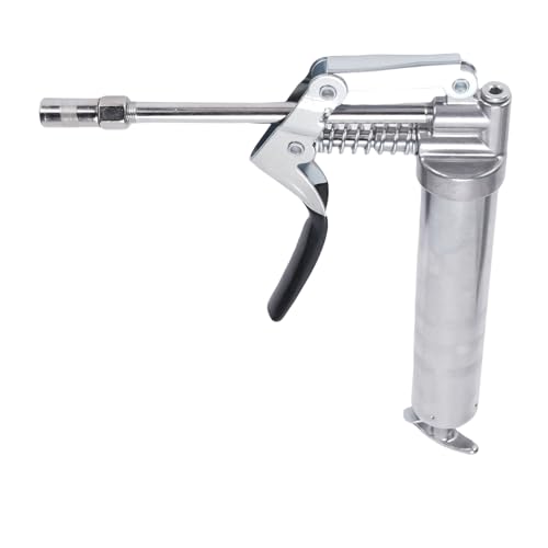 banapoy Mini Bomba de Pistola Engrasadora de 120ML, Bomba de Engrase Manual Resistente de 3000 PSI con Agarre Ergonómico para Cartuchos de 3oz