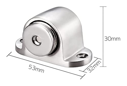 Tope de puerta magnético de suelo discreto y resistente en acero inoxidable 2