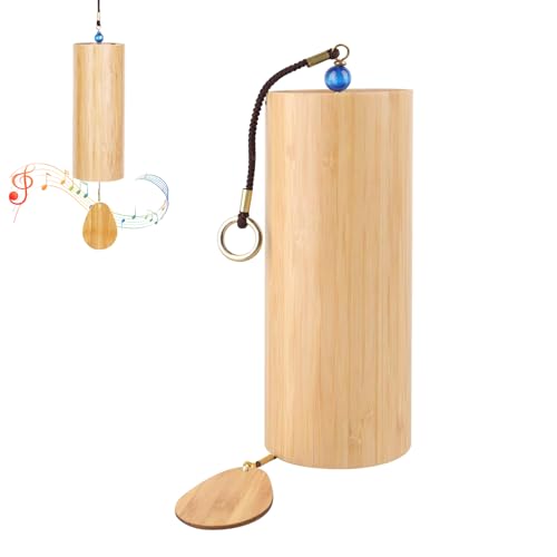 Klangspiel aus Bambus, Windspiel, Meditationsglocken für Draußen, Windspiele für Draußen Hängend, Klangtherapie, Beruhigende Emotionen, für Meditation, Entspannung