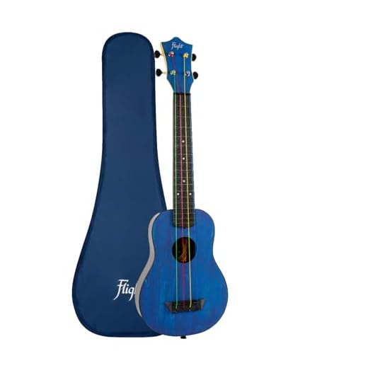 Flight Ukeleles musicales Ukeleles de cuello largo, ukelele soprano de viaje, Kidz, TUSL-KIDZ