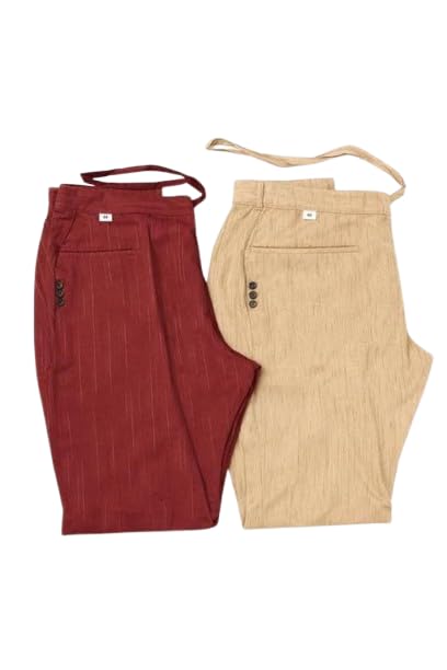 Image of Cotton Women Pack of 2 Trouses Pant Set| Comfortable, Breathable, Lightweight, Skin Friendly|SL 34