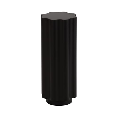 Kate and Laurel Pandey Modern Metal Wavy Drink Table, 9 x 9 x 22, Black, Curvy Mini Table for Use as a Pedestal Plant Stand Indoors or as a Small Nightstand Option by Kate and Laurel - Used condition - US$48.44