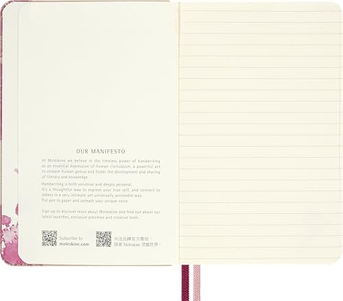 Carnet Moleskine Sakura édition limitée cadeau idéal format A6 couverture rigide ligned - 6
