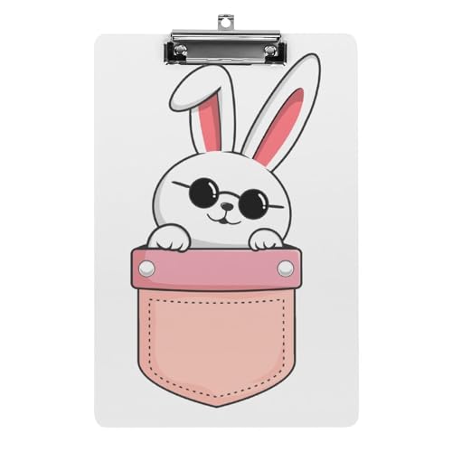クリップボード A4 縦型 かわいい おもしろ ウサギ ファイルボード 壁掛け 画板 書きやすい お会計ボード て持ち運びやす 文書整理 文房具 会議パッド 事務用品 メモ 学校 家庭用バインダー