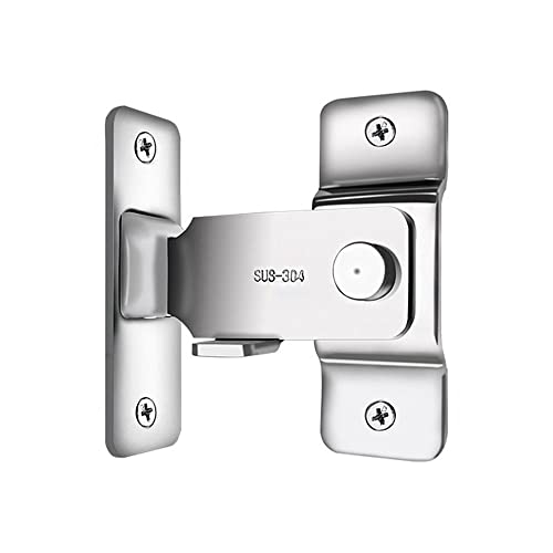 4Pcs Pestillo de Puerta Abatible, Pestillos Cerradura de Puerta de Seguridad, Cerradura de Puerta Corredera, Cerradura de Puerta Especial, Pestillo de Puerta Giratorio, Pestillo de Puerta Cover