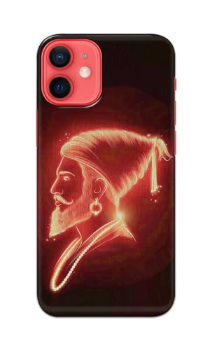Image of PRINTFIDAA Printed Hard Back Cover Case for Apple iPhone 12 | iPhone 12 Pro Back Cover (Chatrapati Shivaji Maharaj) -112