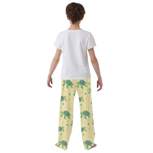 Turtle Cartoon Pajama Pants Cute Pajama Bottoms Soft Sleep Pjs Lounge Pants S3