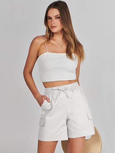 ANRABESS Womens Summer Shorts 2025 Dressy Casual Hiking Cargo Shorts Trendy Outdoor Outfits 6 Pockets - Image 7