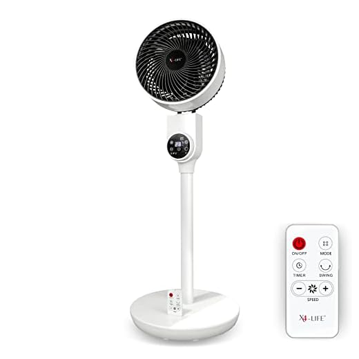 X4-LIFE Floor Fan Penguin DX - Ventilador de suelo para toda la vivienda, silencioso, eficiente, económico y flexible