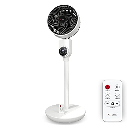 X4-LIFE Floor Fan Penguin DX - Ventilador de suelo para toda la vivienda, silencioso, eficiente, económico y flexible