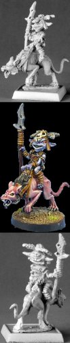 Goblin Commando on Dog Pathfinder Reaper miniature de collection haute précision