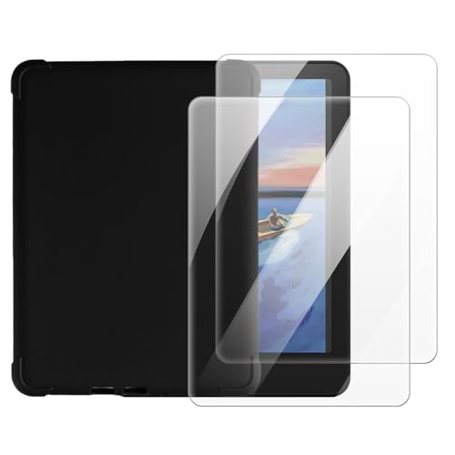 Protector Pantalla Kindle Colorsoft 7.0 2024 y funda 2 en 1 antiarañazos negra