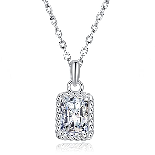 Collier pendentif argent et zircone solitaire, le cadeau idéal pour femme