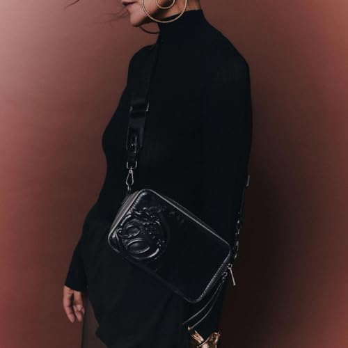 Hispanitas Para Mujer. BI254158 Bolso Samba Met Negro (Osfa), Casual, Poliuretano - 2