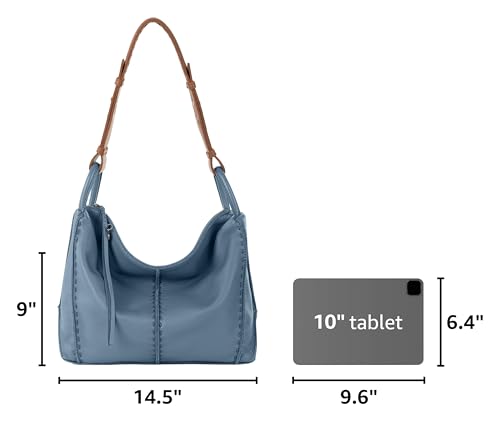 Image of The Sak Los Feliz Hobo Purse - Premium Large Leather Women's Handbag for Everyday & Travel - Durable Purse With Zipper Pocket