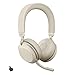 Produktbild Jabra Evolve2 75 Wireless PC Headset mit 8-Mikrofon-Technologie - Dual-Foam-Stereo-Kopfhörer mit moderner aktiver Geräuschunterdrückung, USB-C Bluetooth-Adapter und MS Teams-Kompatibilität - Beige