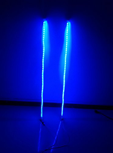 Sando Pair of Led Light Whips Safety Flags 20 Colors Changing 3/4/5/6 Foot (5ft)