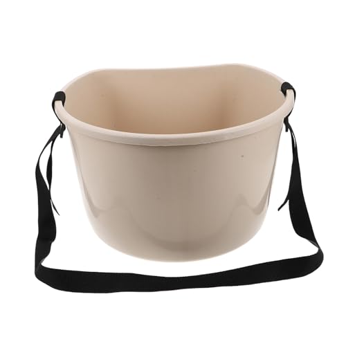 ibasenice Cestino da Raccolta Bacche con Tracolla Secchio Plastica per Concime da Giardino Contenitore Multiuso per Fertilizzante e Raccolta Fragole Mele e Secchio Agricoltura Versatile per