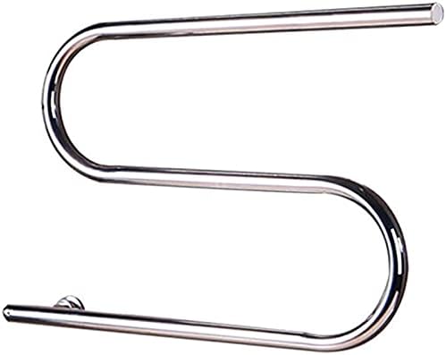 Stainless Steel Heated Towel Warmer Rack with Rotatable S Type Design for Kitchen Bathroom Toilet Electric Intelligent Thermostat Radiator