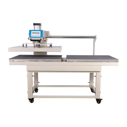 Máquina de termofijado neumática profesional con doble platina y control digital miniatura 1