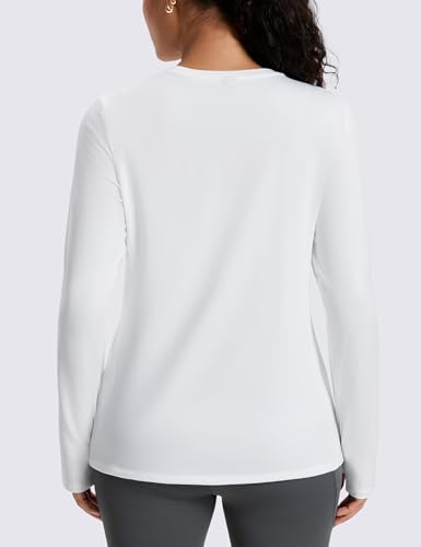 MAGCOMSEN Women's Thermal Shirts Long Sleeve Fleece Lined Shirt Workout Tops Athletic Base Layer Running Hiking Winter2