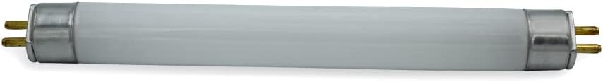 Close-up of the G5 base pins on the fluorescent light bulb