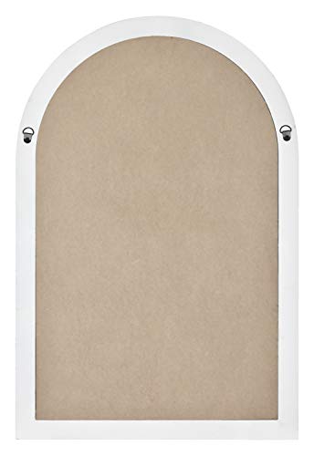 Mcs Countryside Arched Windowpane Wall, White, 24X36 Inch Overall Size Mirror, #TOP3