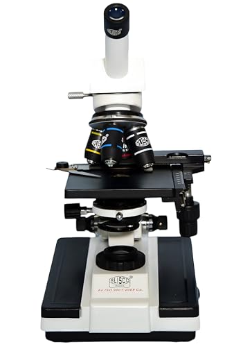 Image of BLISCO BLS-111 Pathological Monocular Compound Microscope - Ergonomic Design with Advanced Optical System, ISI Marked Includes Blank Slides, Ideal for Doctors & Students