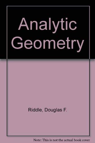 Analytic geometry 0534077765 Book Cover
