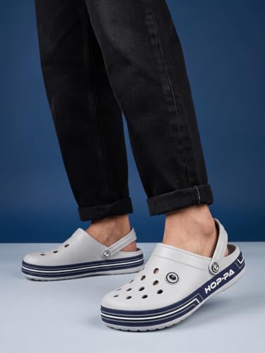 Image of Hoppa Trio Clogs for Men, Extra Soft EVA Moulded Slip-On Clogs | Lightweight, Cushioned, Water-Resistant & Non-Slip | Everyday Casual Footwear