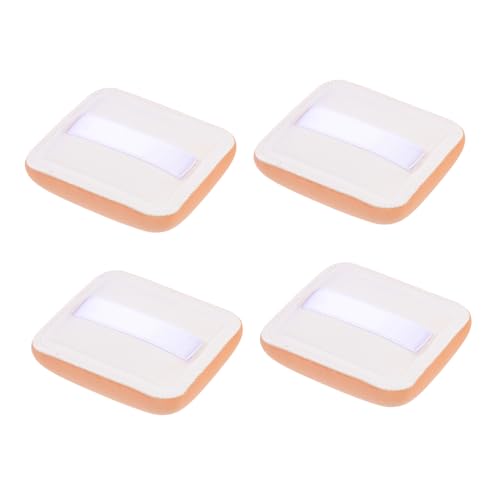 VICASKY Mini Powder Puff Makeup Accessories 4pcs Dry Wet Dual-use Powder for Lady Gentle Comfortable