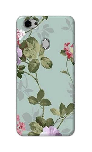 Image of Printed Hard Back Cover Case for Oppo F7 Back Cover (Floral Painting) -702